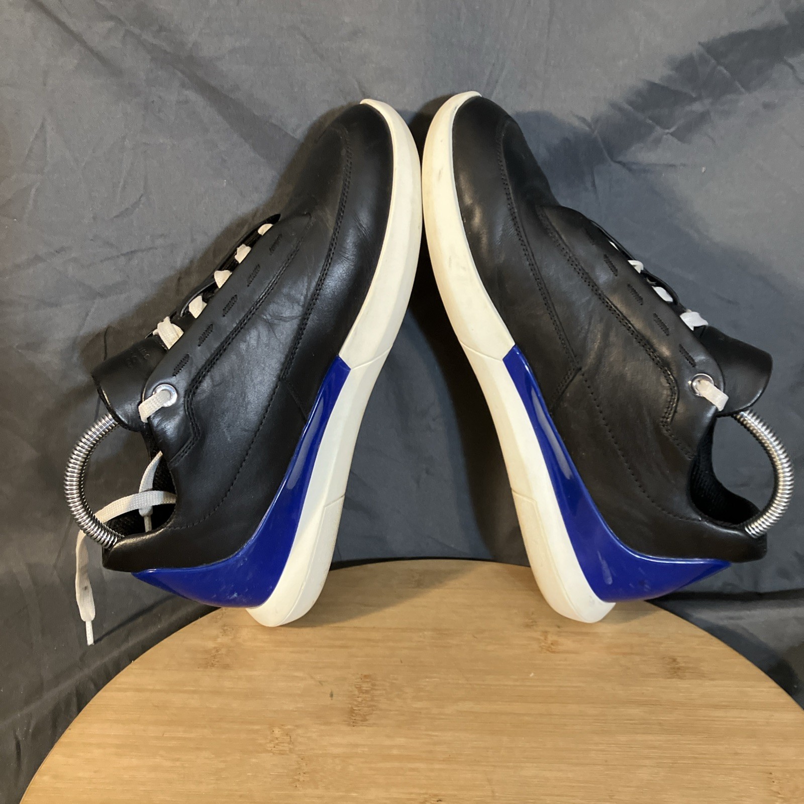 Bally Avier Sneakers Womens 8/39 Mens 6 UK 5 Black Leather Lace Up Shoes