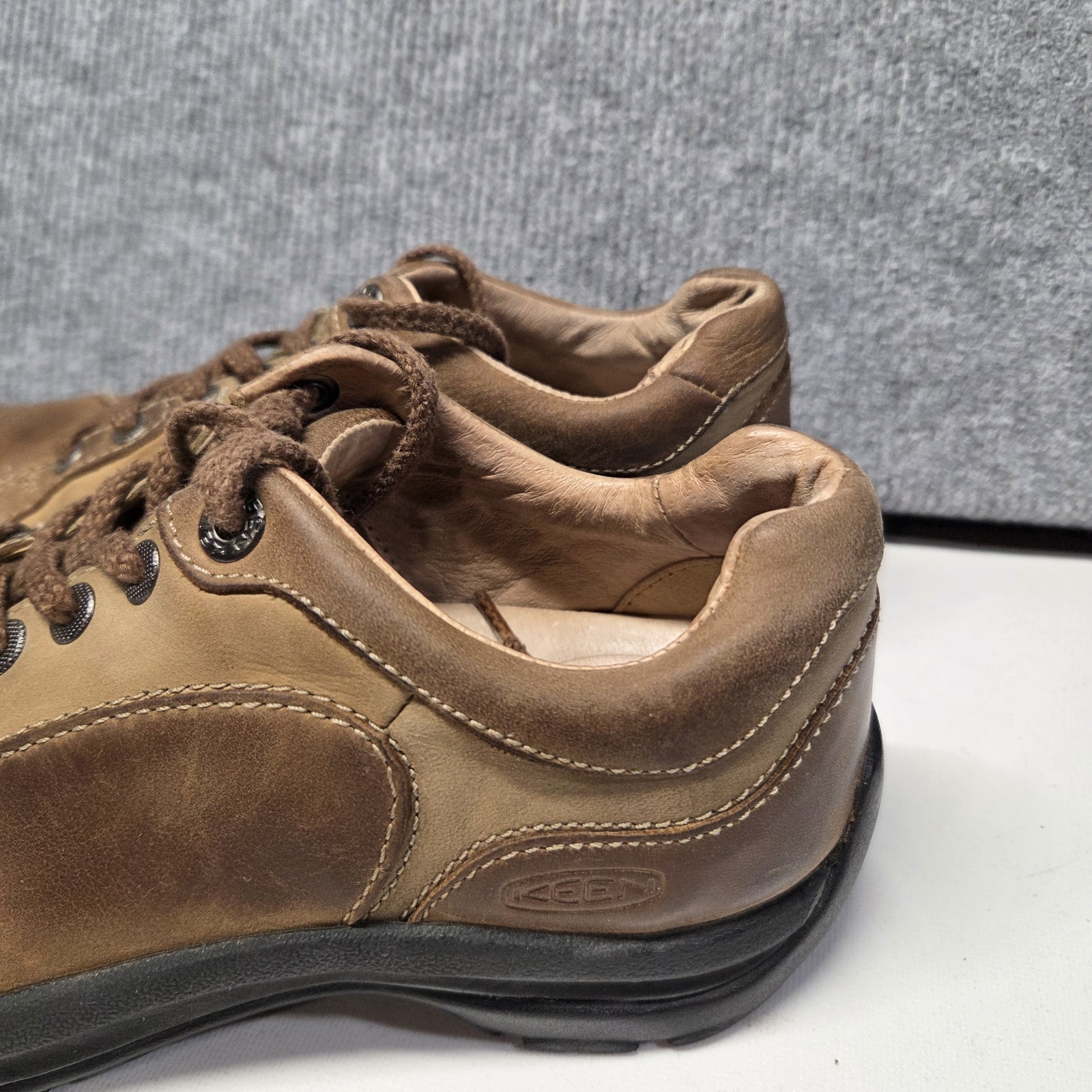 Keen Presidio Shoes Women’s 7 Brown Leather Comfort Walking Hiking Sneakers
