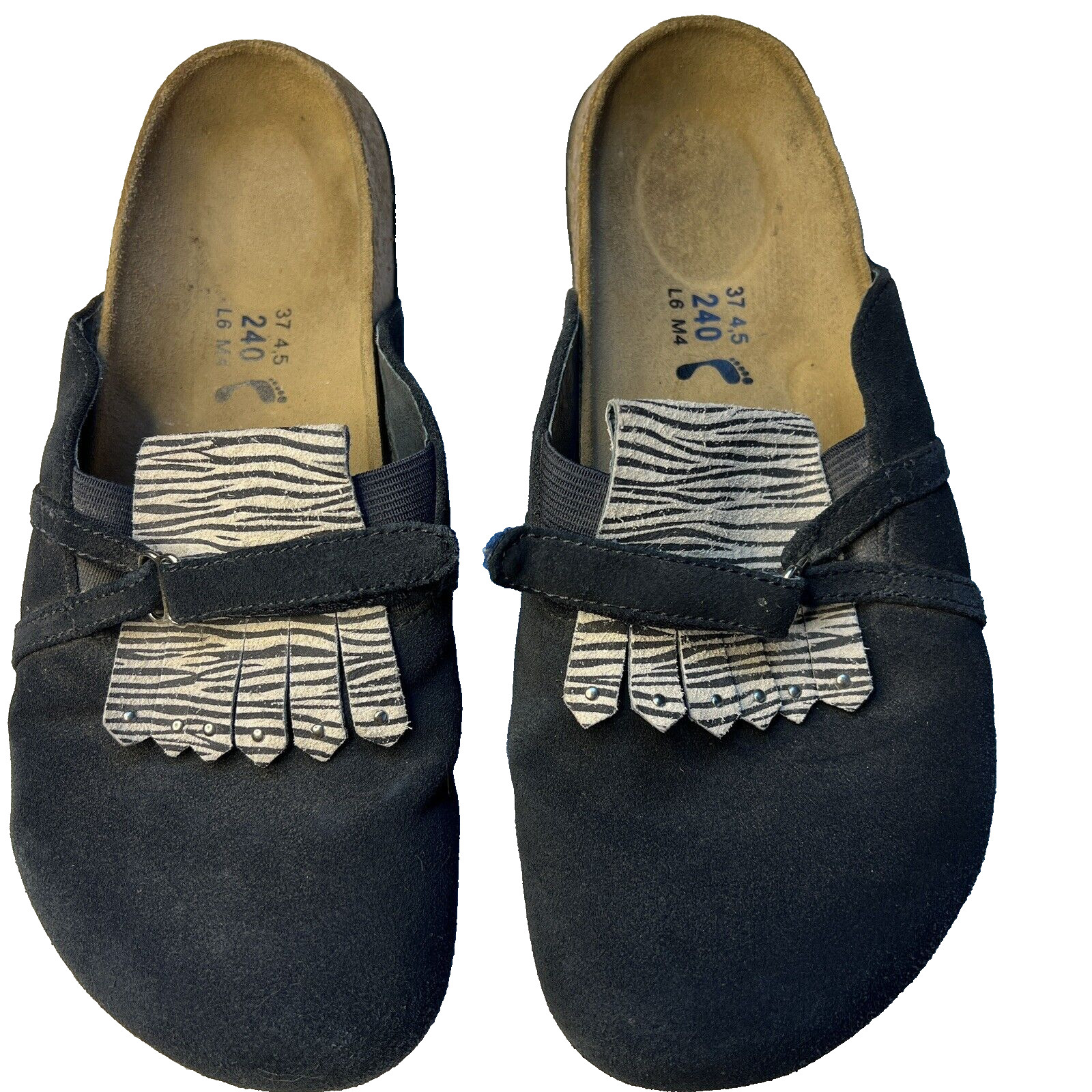 Birkenstock Betula Boston Black Suede Clogs Women’s Size 37 Narrow