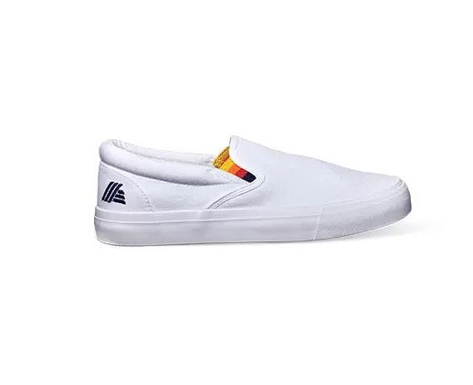 2023 Aldi Gear CANVAS SLIP ON WHITE MULTI ICONIC COLOR Shoes Women’s Size 10 NEW