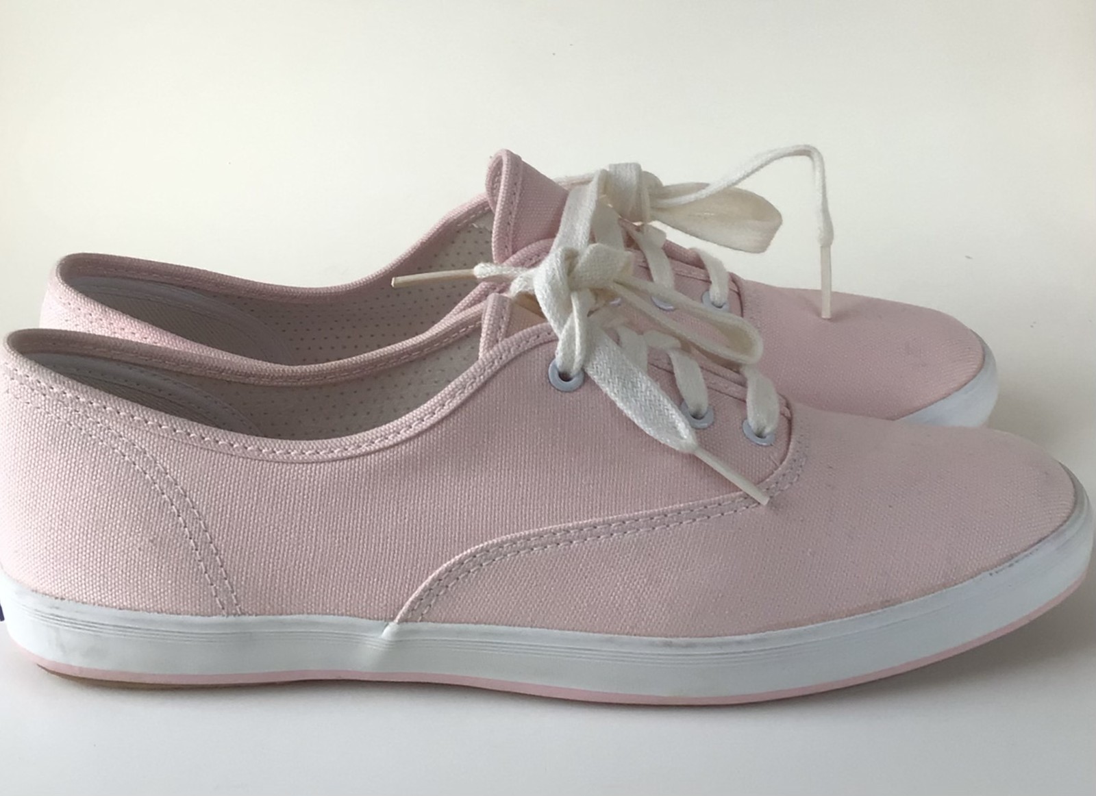 KEDS Champion Casual Lace Up Canvas Sneakers, Pink Coral (Size 8)