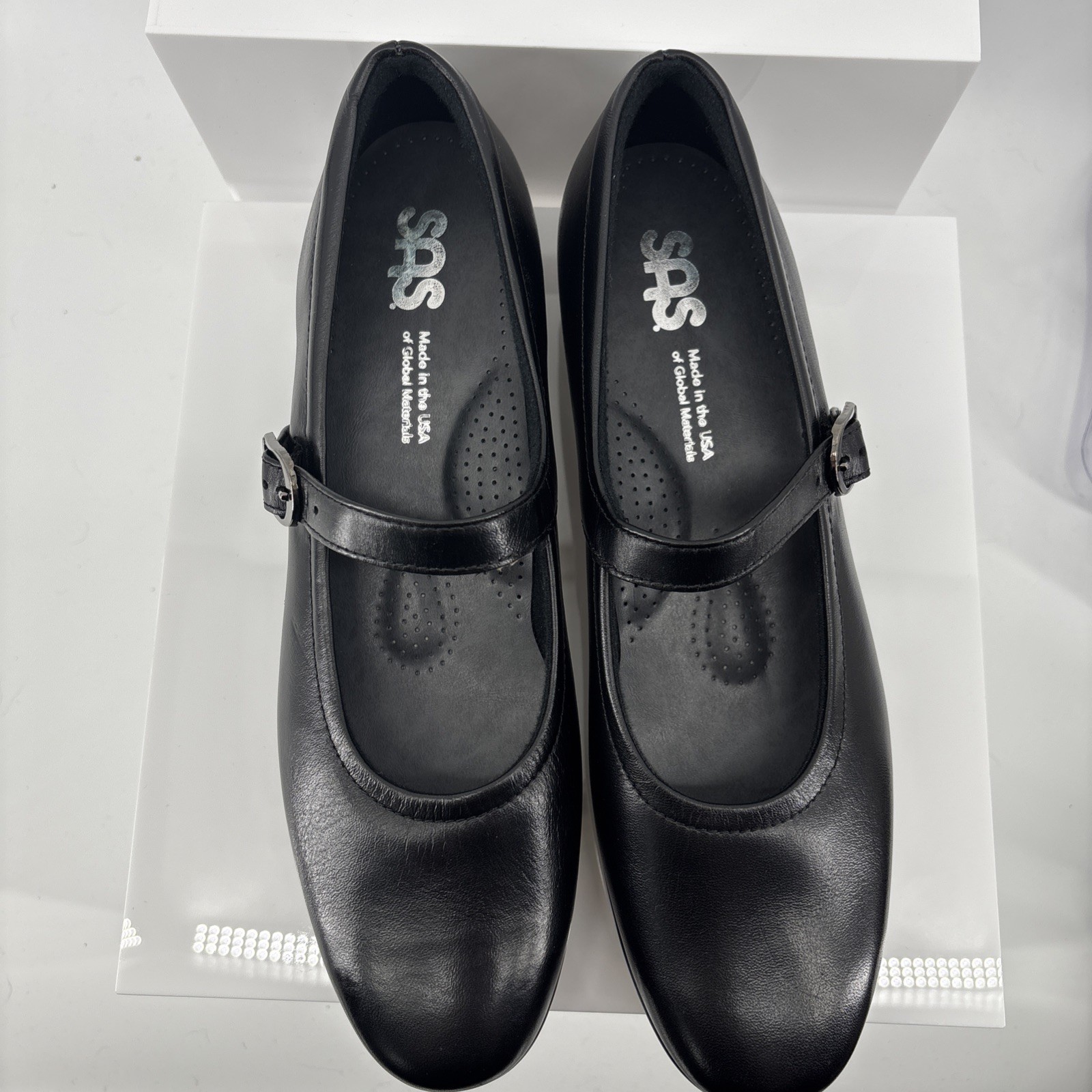 SAS Shoe Maria Black Mary Jane Flat Tripad Comfort 9.5 AAA Slim Extra Narrow USA