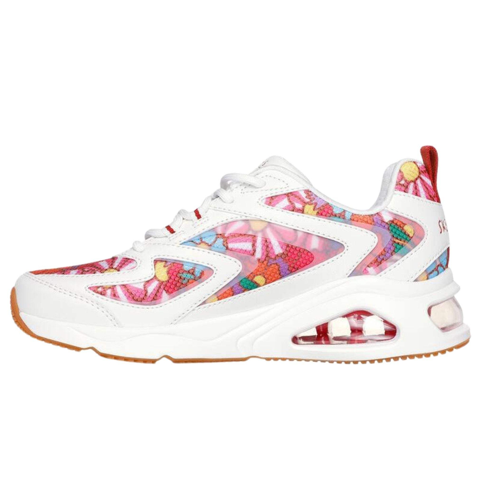 Skechers Women’s 177948 Uno Ricardo Cavolo Spring Bloom White Multi Casual Shoes