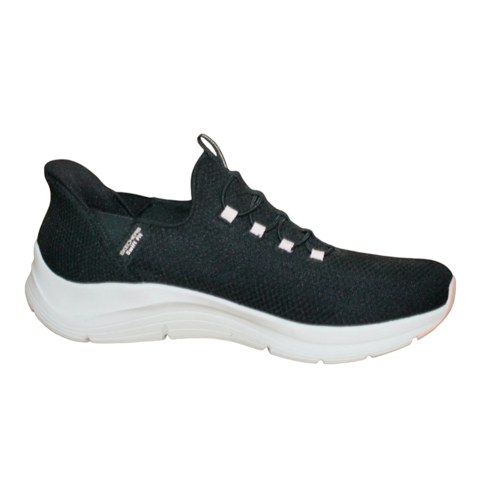 SKECHERS Swift Fit Arch Comfort Hands Free Sneaker Women Black 179186