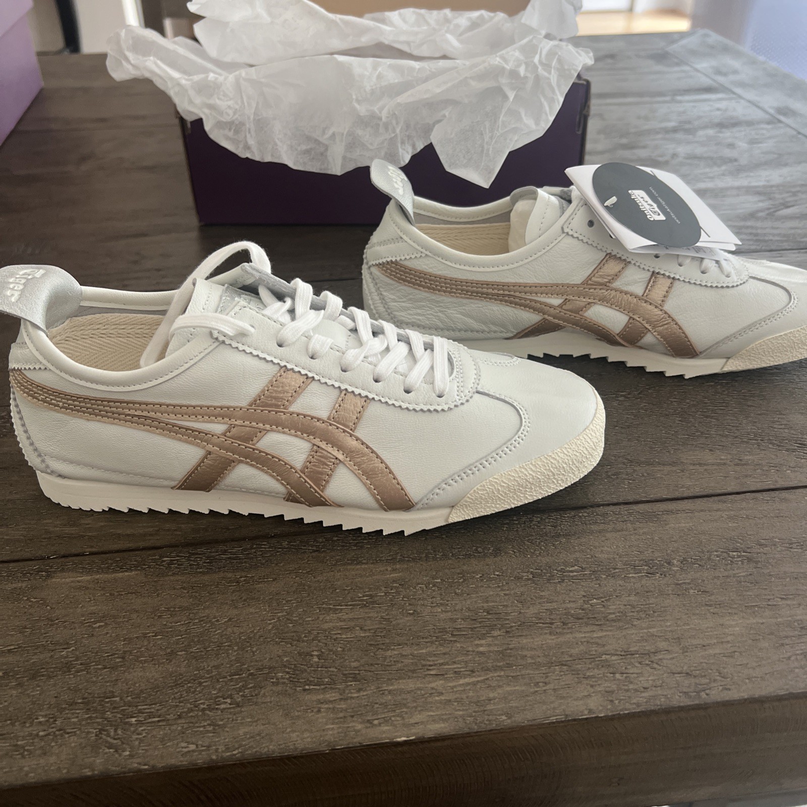 Onitsuka Tiger Nippon Made Mexico 66 Deluxe White/Rose Gold | US W 6