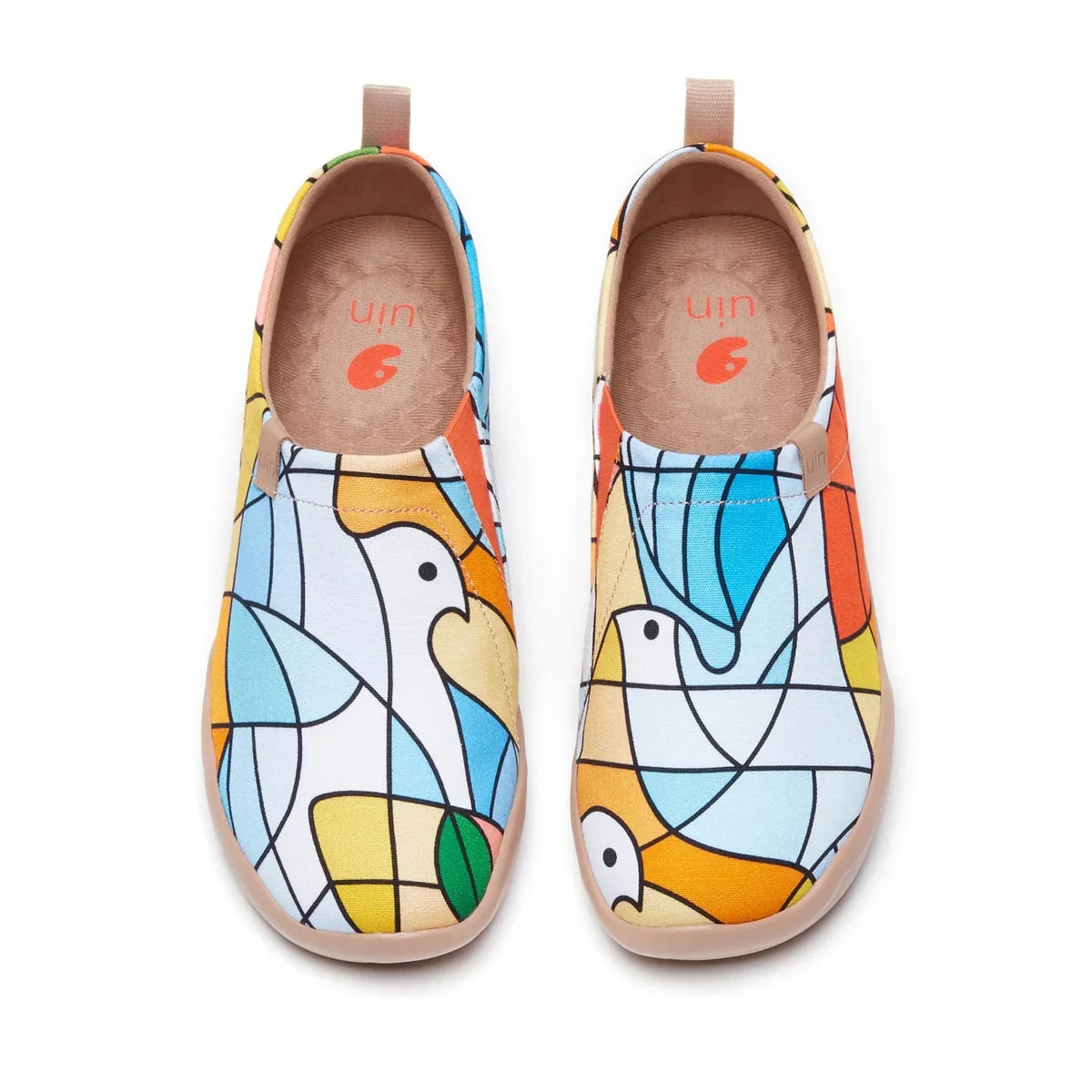 Women Size 5-11 UIN Slip On Shoes Canvas Comfortable Loafers “Blessings Dove”