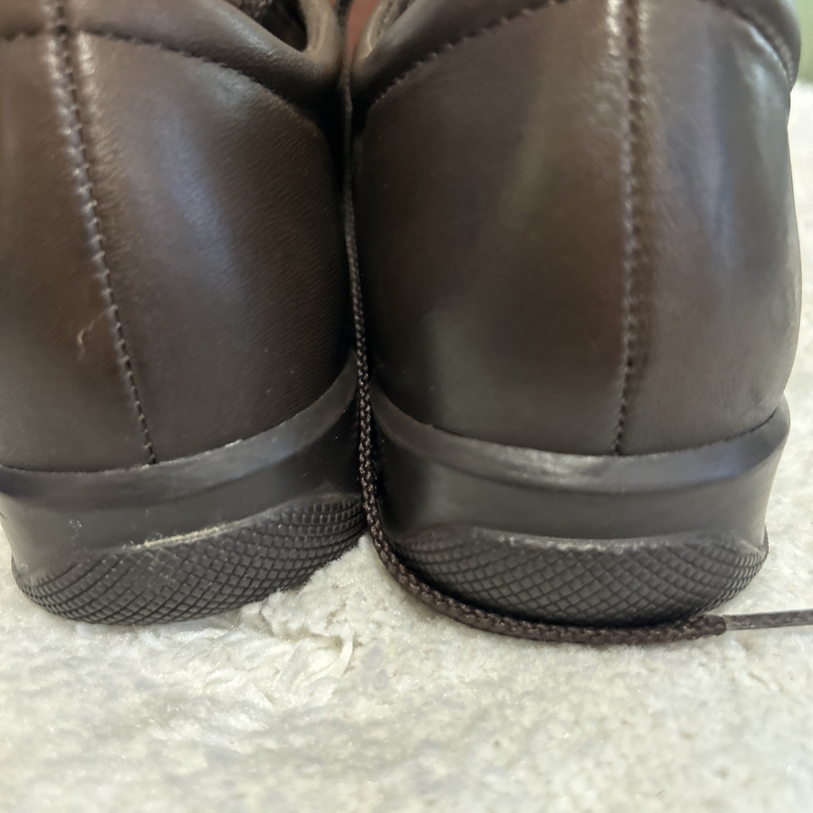 Softwalk Women’s Shoes Brown Leather Comfort Oxfords Model-Venus Sz7/Narrow