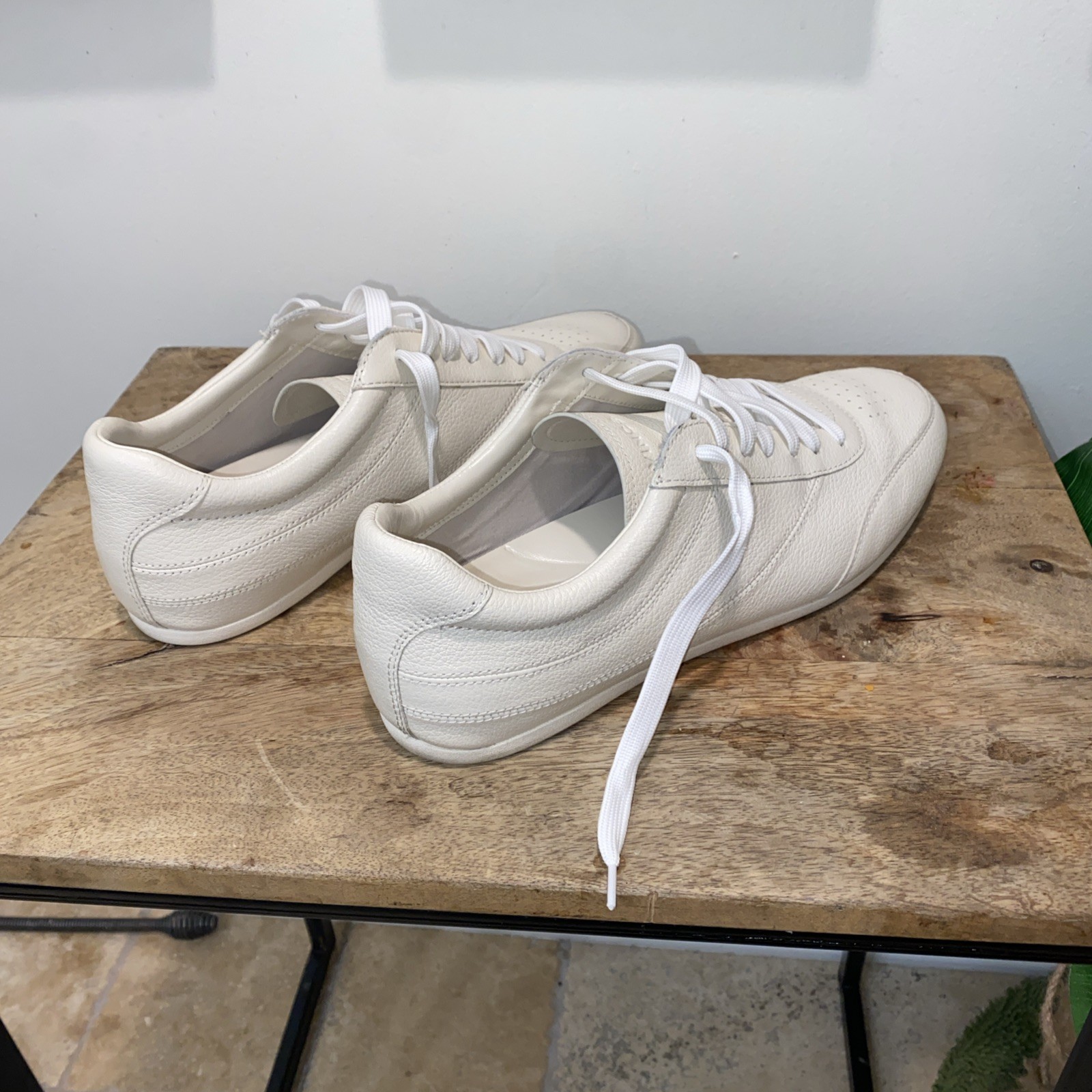 Vince, Leather Trainer Shoes, White, US 10.5 Eur 44.5