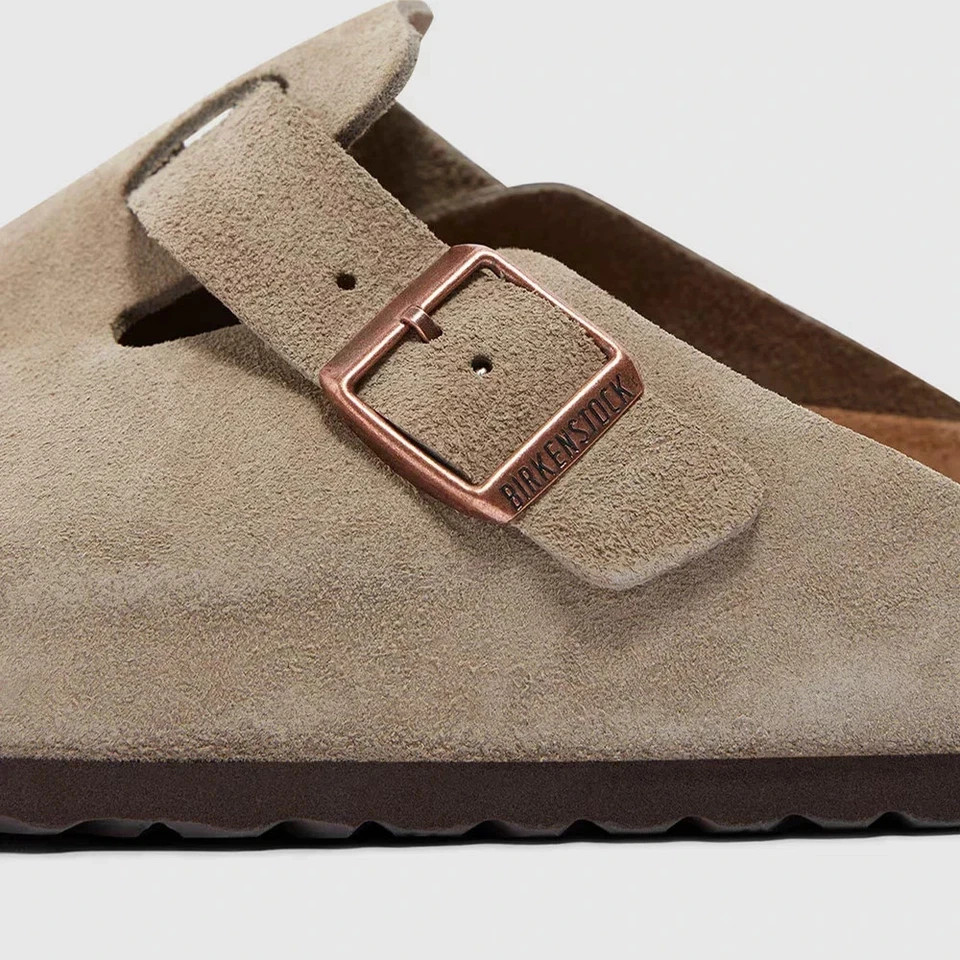 Birkenstock Boston Leather Soft Footbed Unisex Clog Shoes