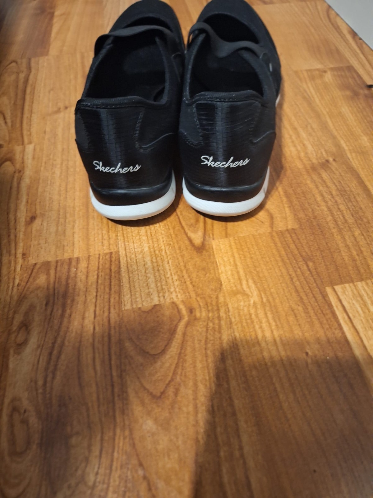 SKECHERS Flex Asana Women’s Mary Jane Slip On Shoes Black Size US 9