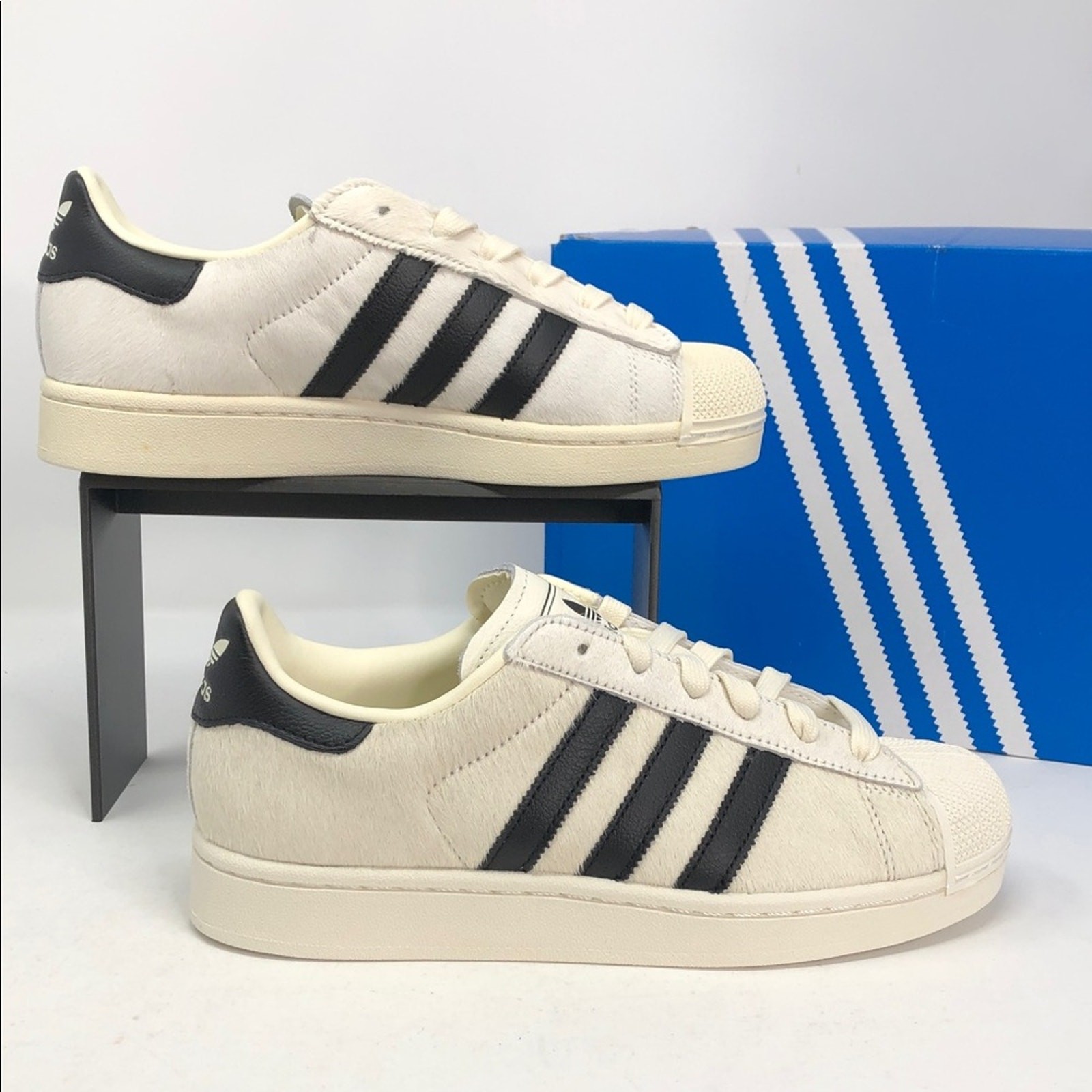 Adidas Women’s Superstar 2 II Pony Hair Off White JQ7418 Sneakers – Size 7.5