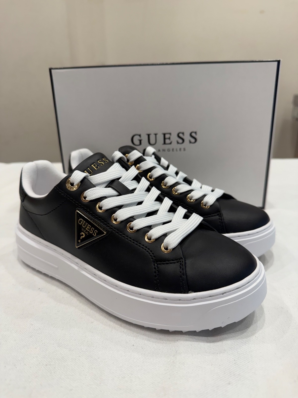 Guess Women’s Denesa3 Sneaker Color Black Size 6