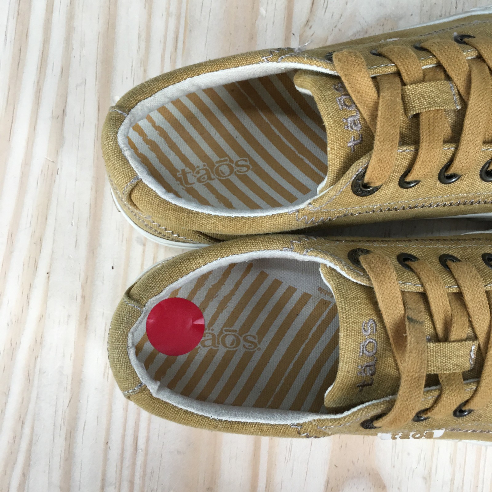 Taos Plim Soul Shoes Shoes Womens 7.5 Casual Low Top Sneakers Yellow Canvas