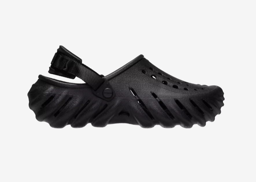 Crocs Echo Clogs Triple Black 207937-001 Women’s Size 5-9 New