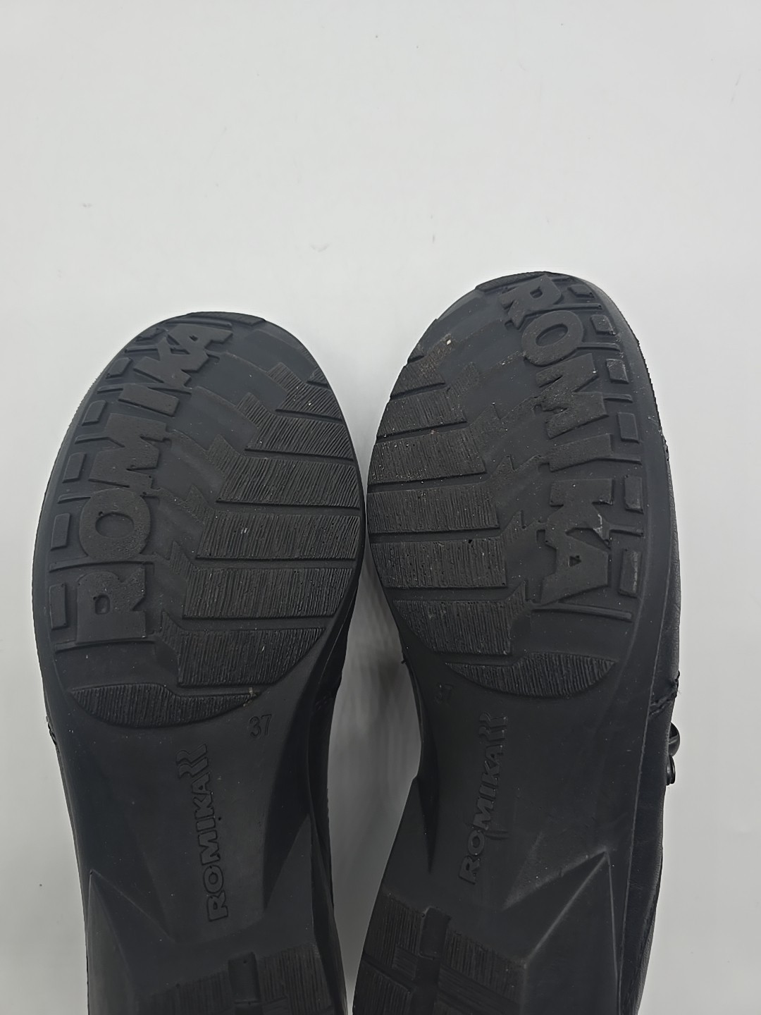 Romika Cassie Shoes US 37 EU 6.5 Loafers Black Leather Comfort Slip On..#3
