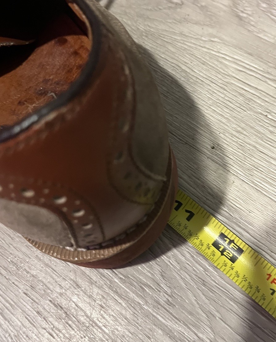 Vintage Dexter Saddle Oxford Shoes Brown Tan Leather Suede USA Womens 7.5W