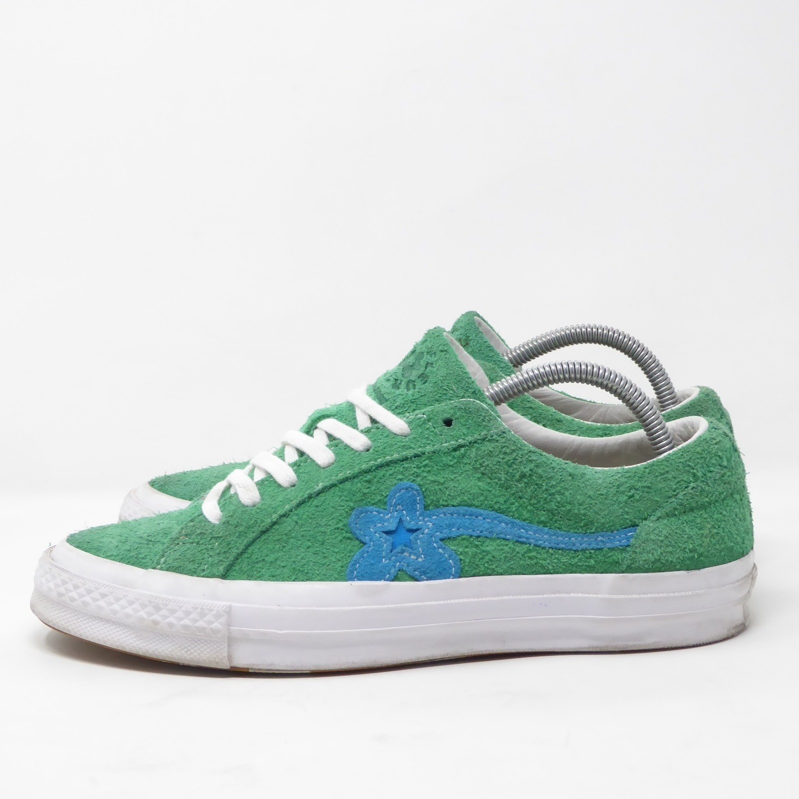 Converse Golf Le Fleur One Star Sneakers Shoes Suede Green Womens 9.5 Low Top