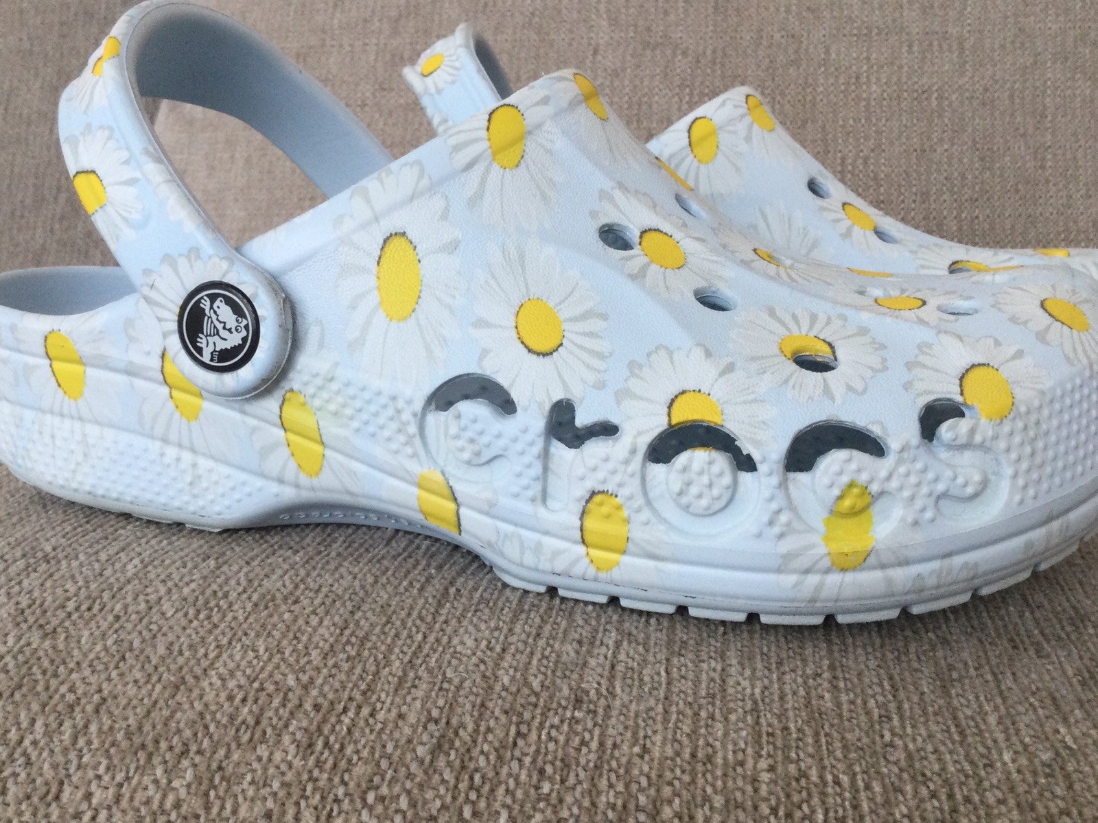 CROCS Daisies Classic Clogs Sandals #206230 Slip-On Shoes W6/M4