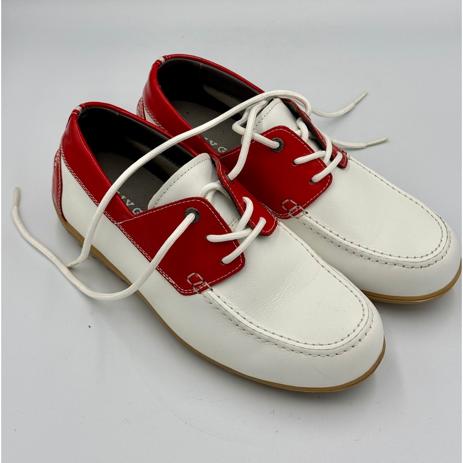 Bally Women’s Leather Lace-up Golf Mocc Pius Oxfords Loafer Shoes FlexTech Sz 8