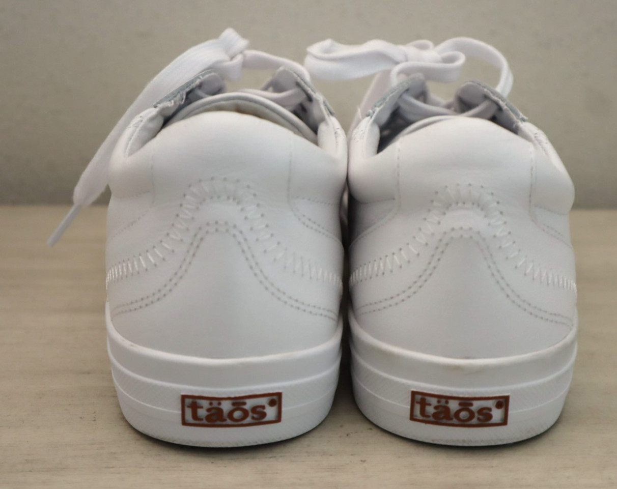 Taos PLX-13994A Women’s Sz 10.5M White Leather Plim Soul Lux Sneakers Shoes $170