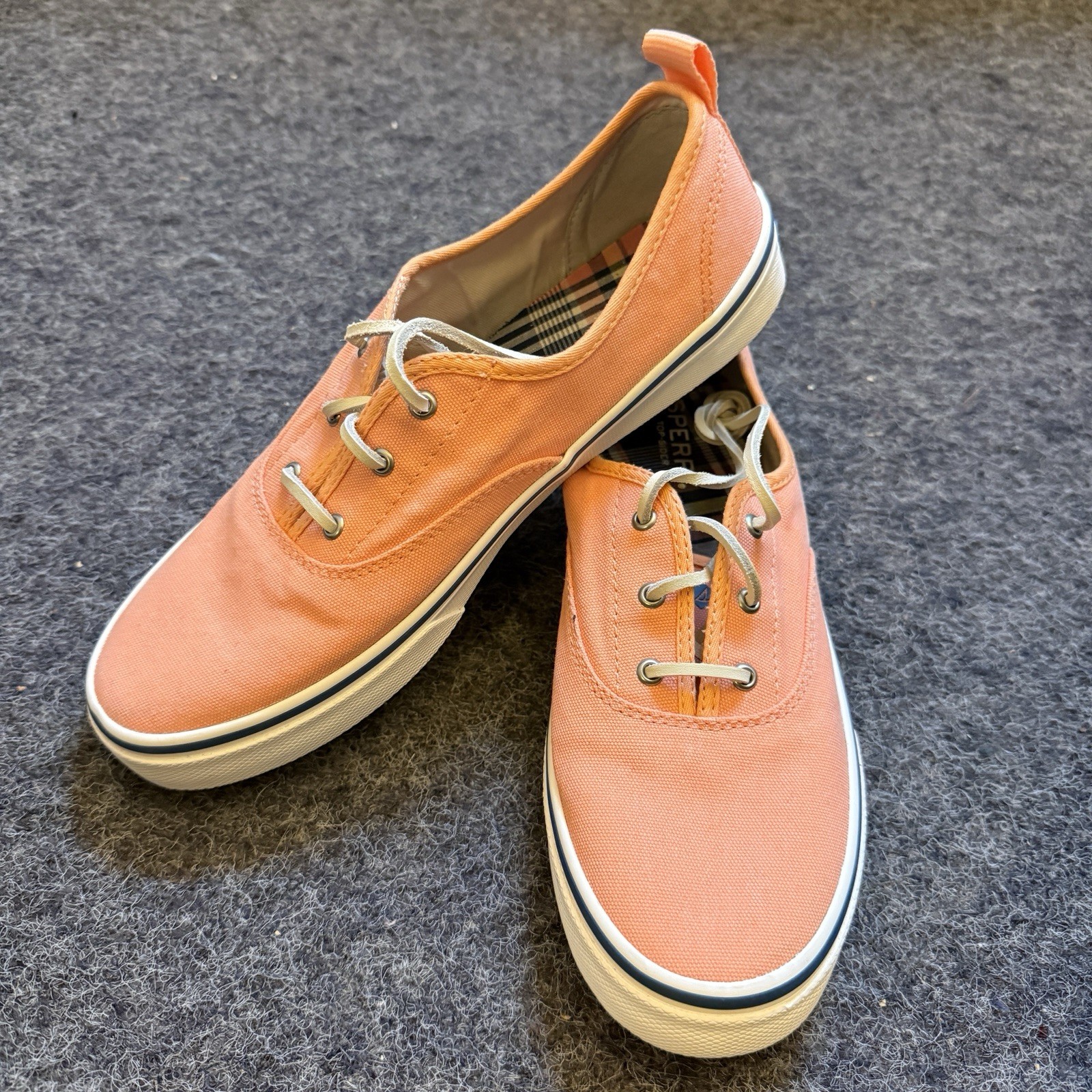 Sperry Crest CVO Retro Sneakers Preppy Boat Coral STS84837 US Sz 8.5 EUR 39.5