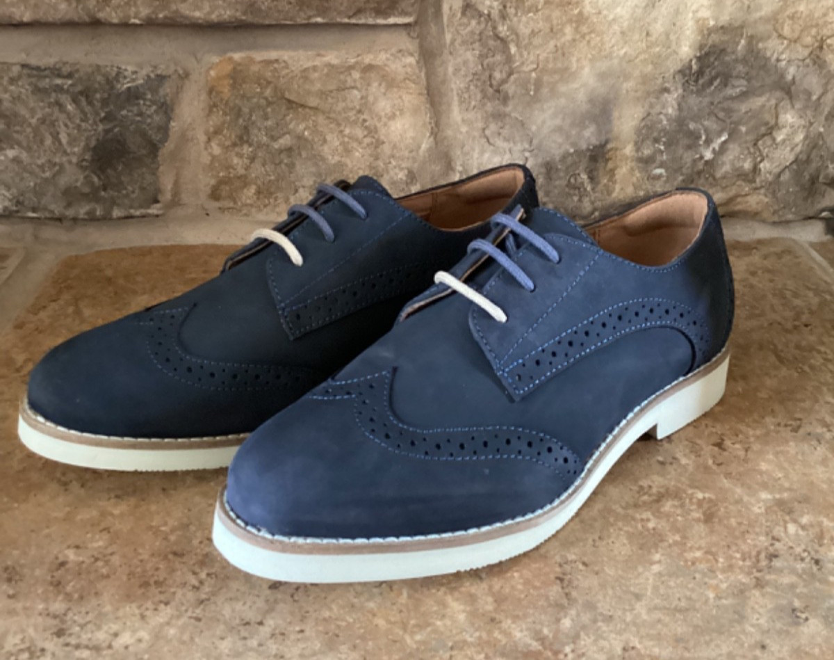 Softwalk Willet Womens Size 7 Willet Navy Suede Nubuck Oxford New In Box