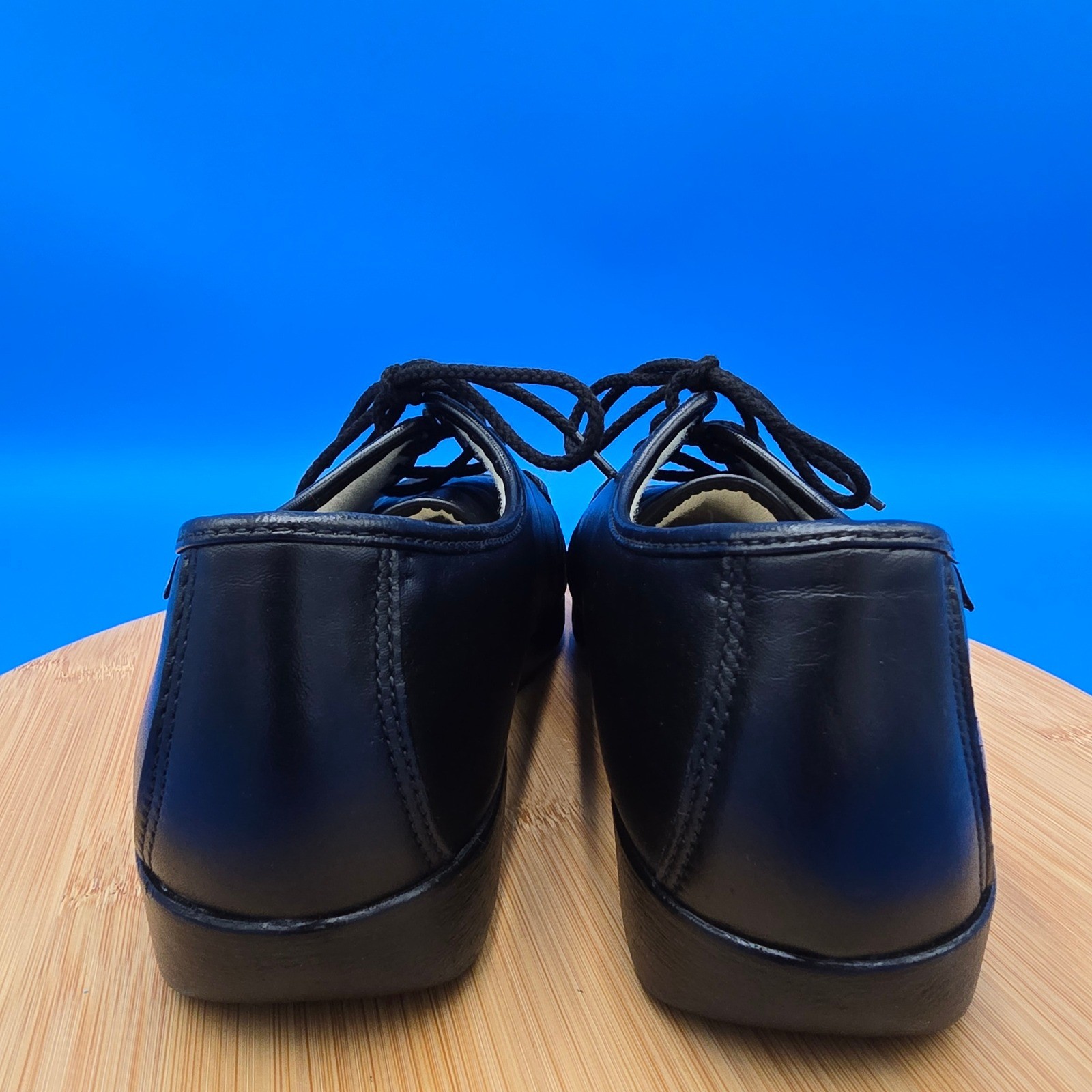 SAS Handsewn Genuine Leather Black Comfort Oxford Shoes Women’s NWOB 9.5WW