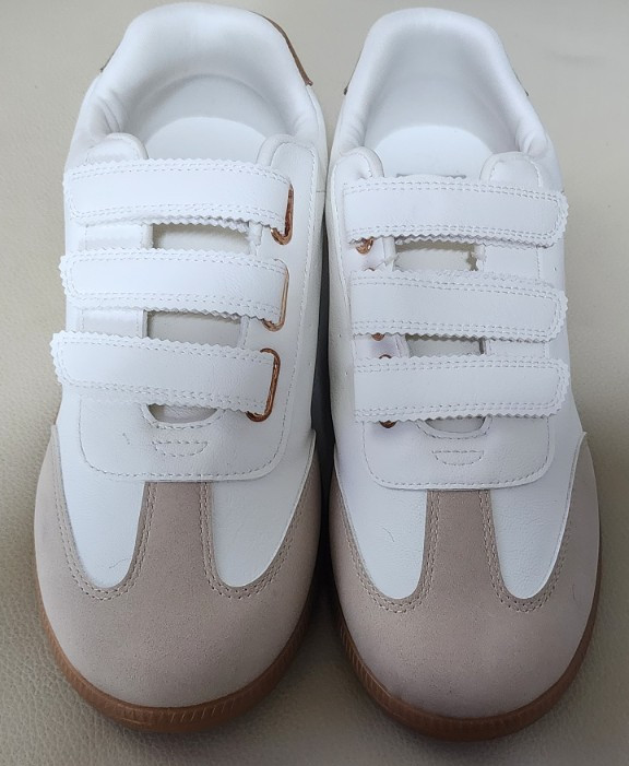 Dolce Vita Quick Faux Leather Sneakers Women Size 7.5,8,8.5,9,10 – White/Beige