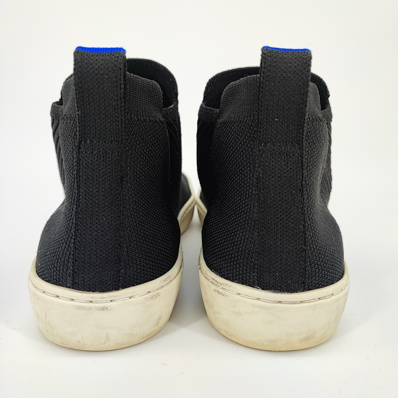 Rothy’s The Chelsea Sneaker Women’s 9 US Sneakers Fabric Black Sustainable Knit