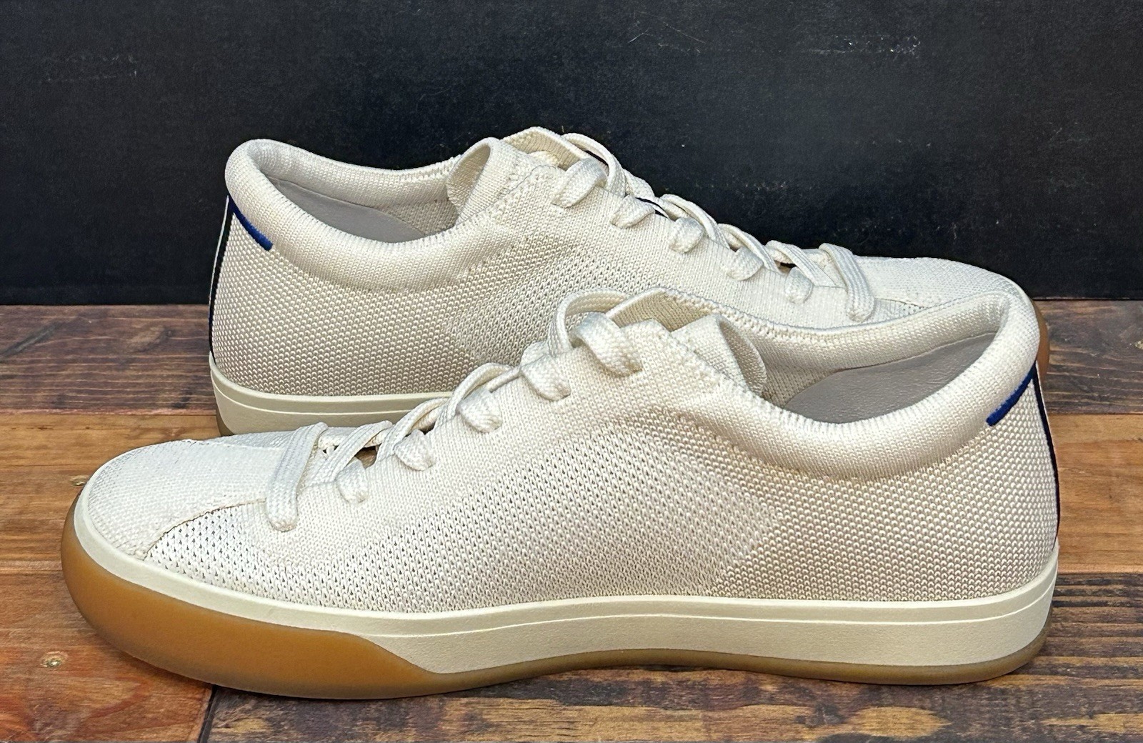 Rothy’s The Lace Up Sneaker ~ Women’s 7~ Blonde Knit Washable Comfort – NEW