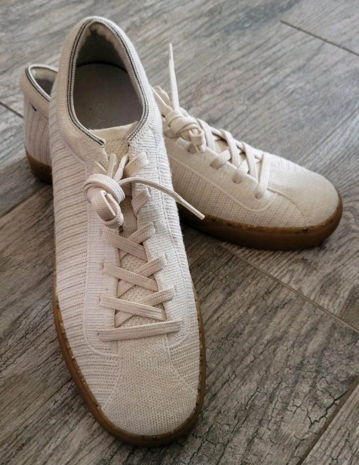 Rothy’s “The Lace Up” Sneaker Shoes Machine Wash Comfort Women’s Size 10 Blonde