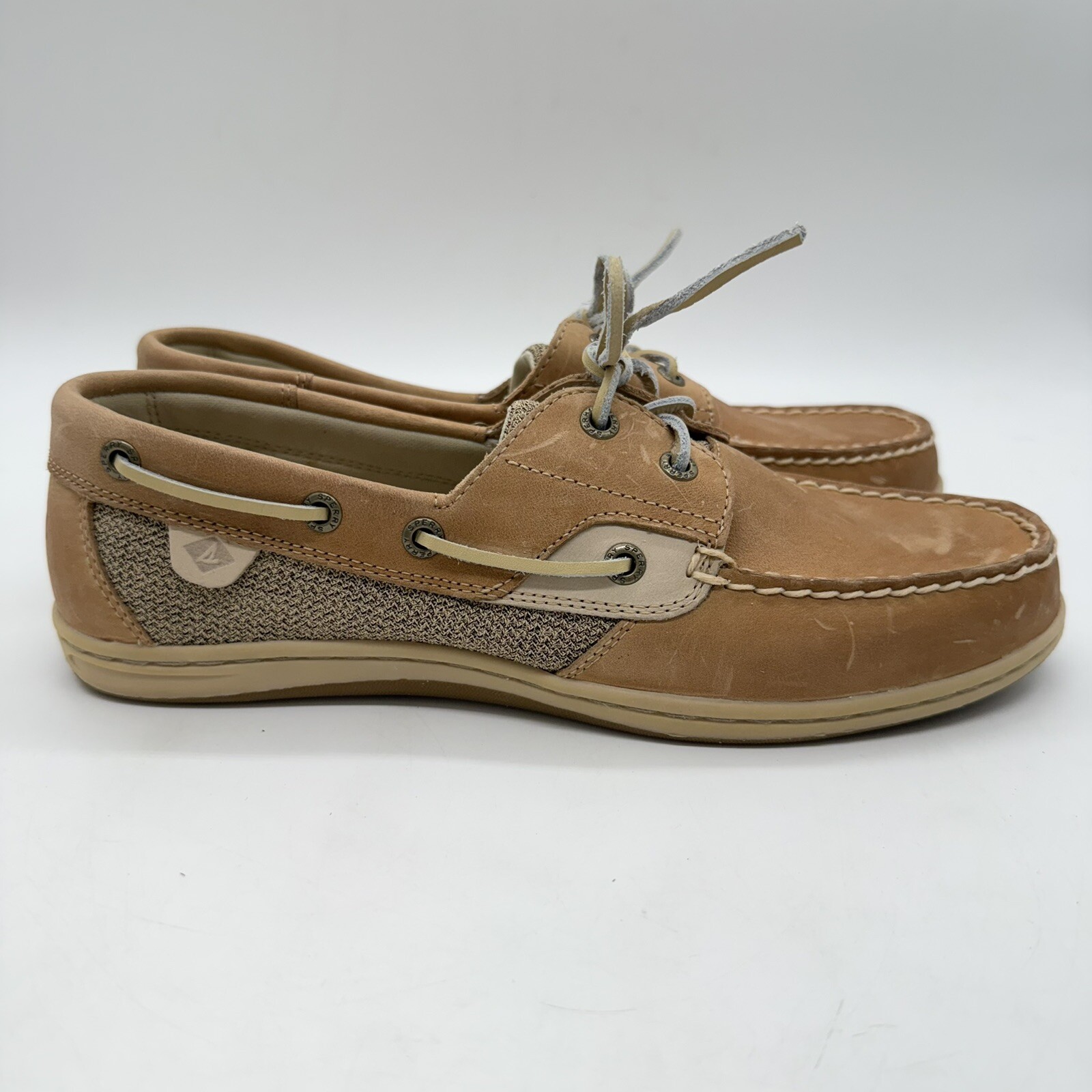 Sperry Women’s Koifish Linen Oats Boat Shoes – Size US 9.5 – STS95589