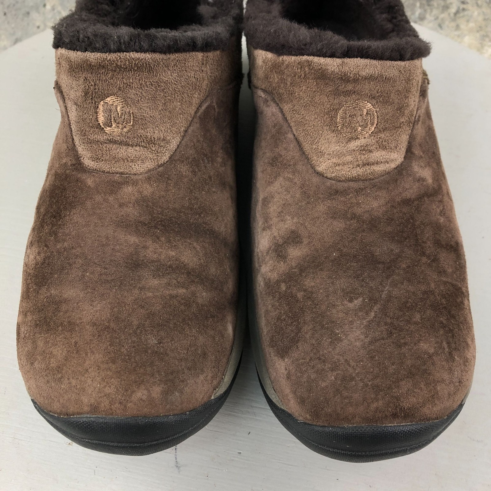 Merrell Women’s Size 8.5 Encore Ice Bracken Brown Leather Shearling Lined Shoes