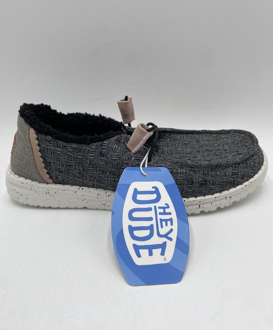 Hey Dude WENDY WARMTH Women’s NEW Cozy Loafers Charcoal Multiple Sizes