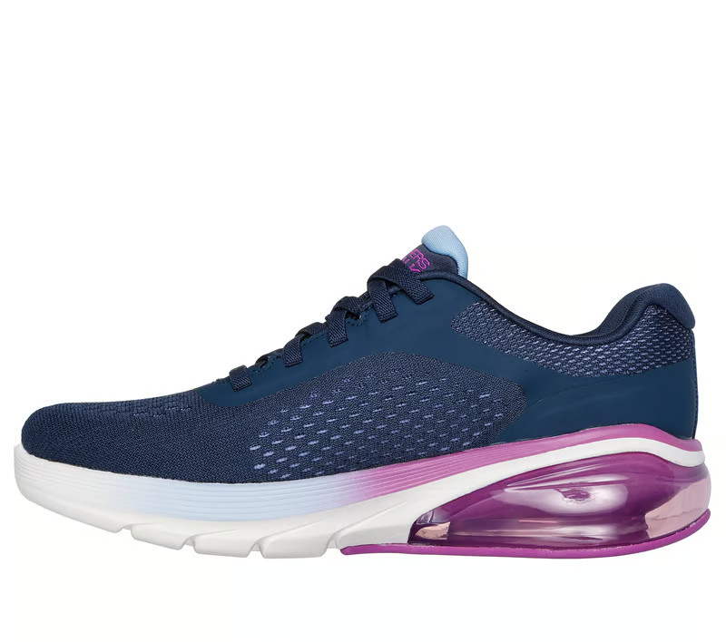 NEW WOMENS SKECHERS GO WALK AIR 3.0 REE Navy Purple MESH Shoes AUTHENTIC IN BOX