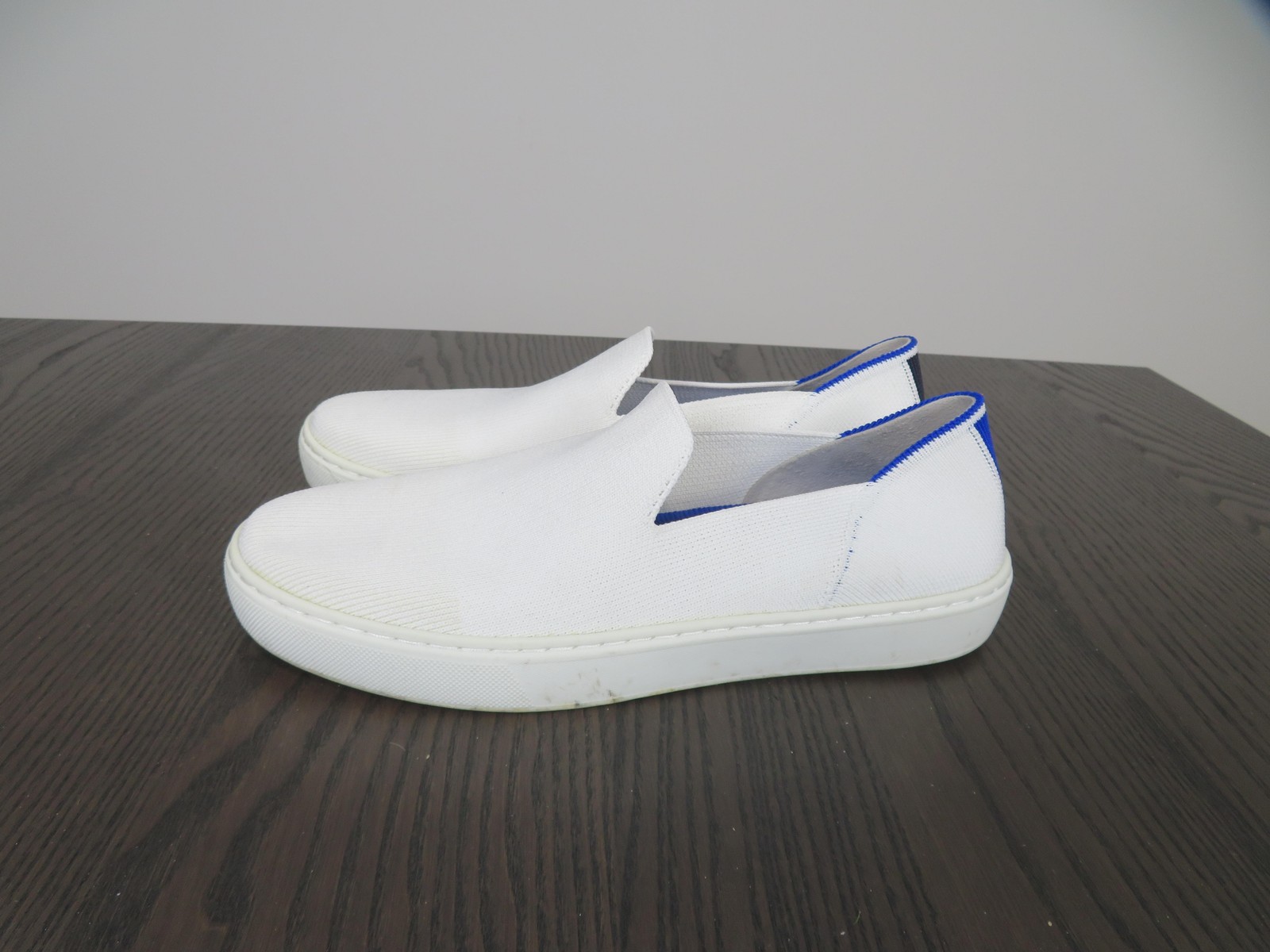 Rothy’s The Original Slip On Sneaker Womens 7 Shoes White Knit Casual Comfort