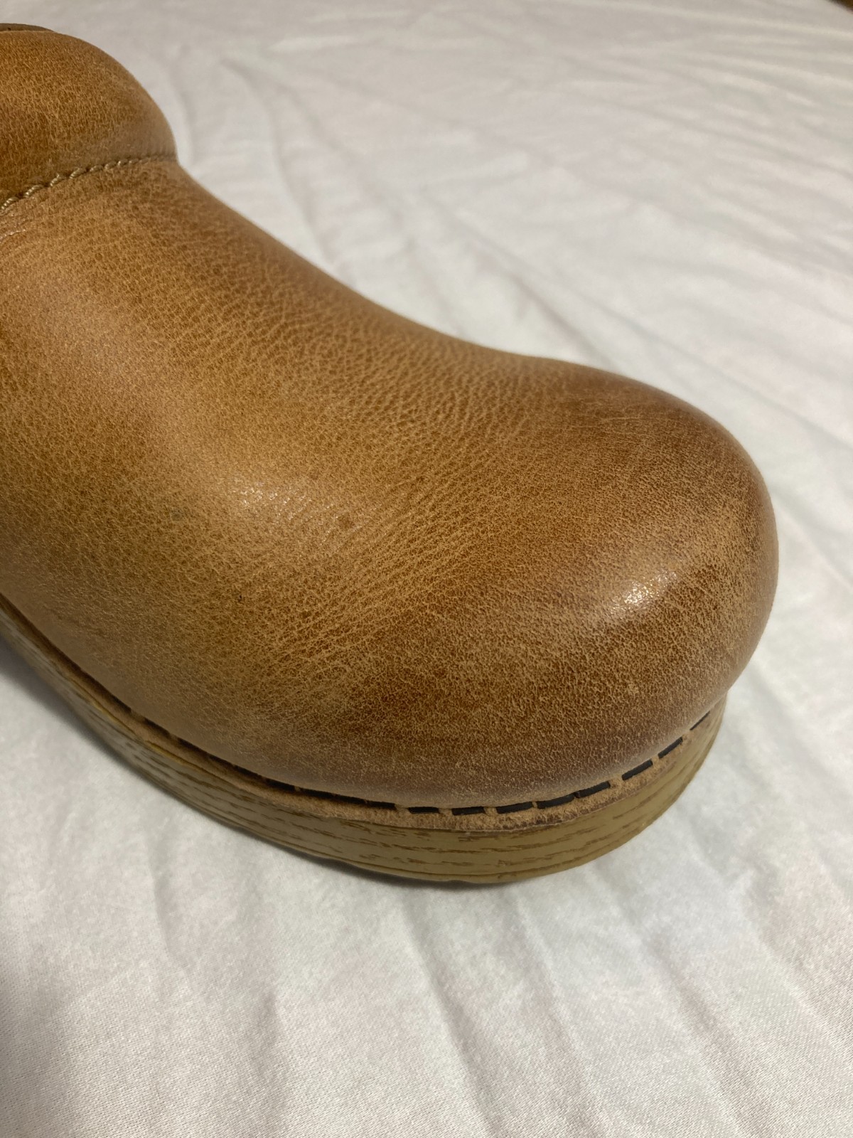 Dansko Honey Tan Leather Clogs Nonslip Professional Nurse US 7.5 – 8 EU 38