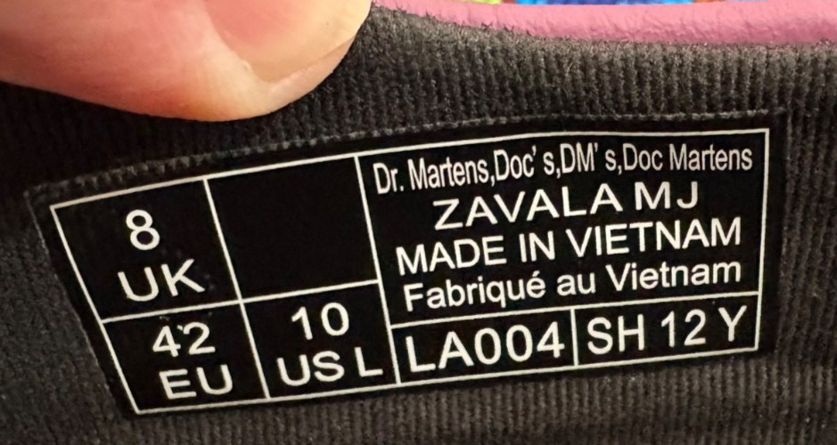 Doc Martens Women’s Pink Leather Zavala Mary Jane Buckle Hipster BOHO SZ 10 NWOB