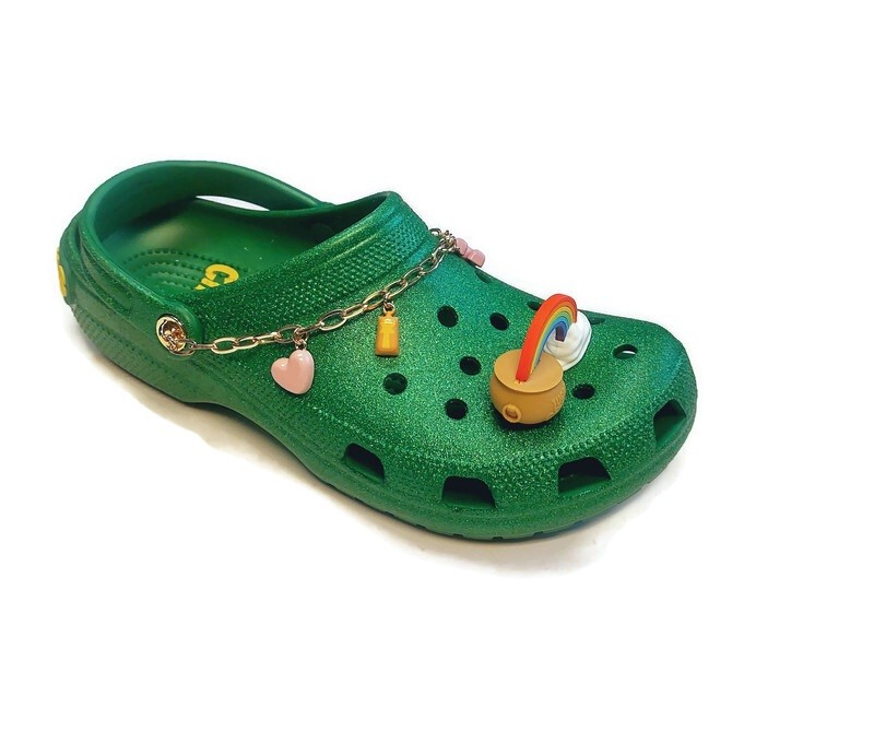 CROCS Lucky Charms Cereal Classic Clogs Mens Size 11 Womens 13 Glitter Croslite