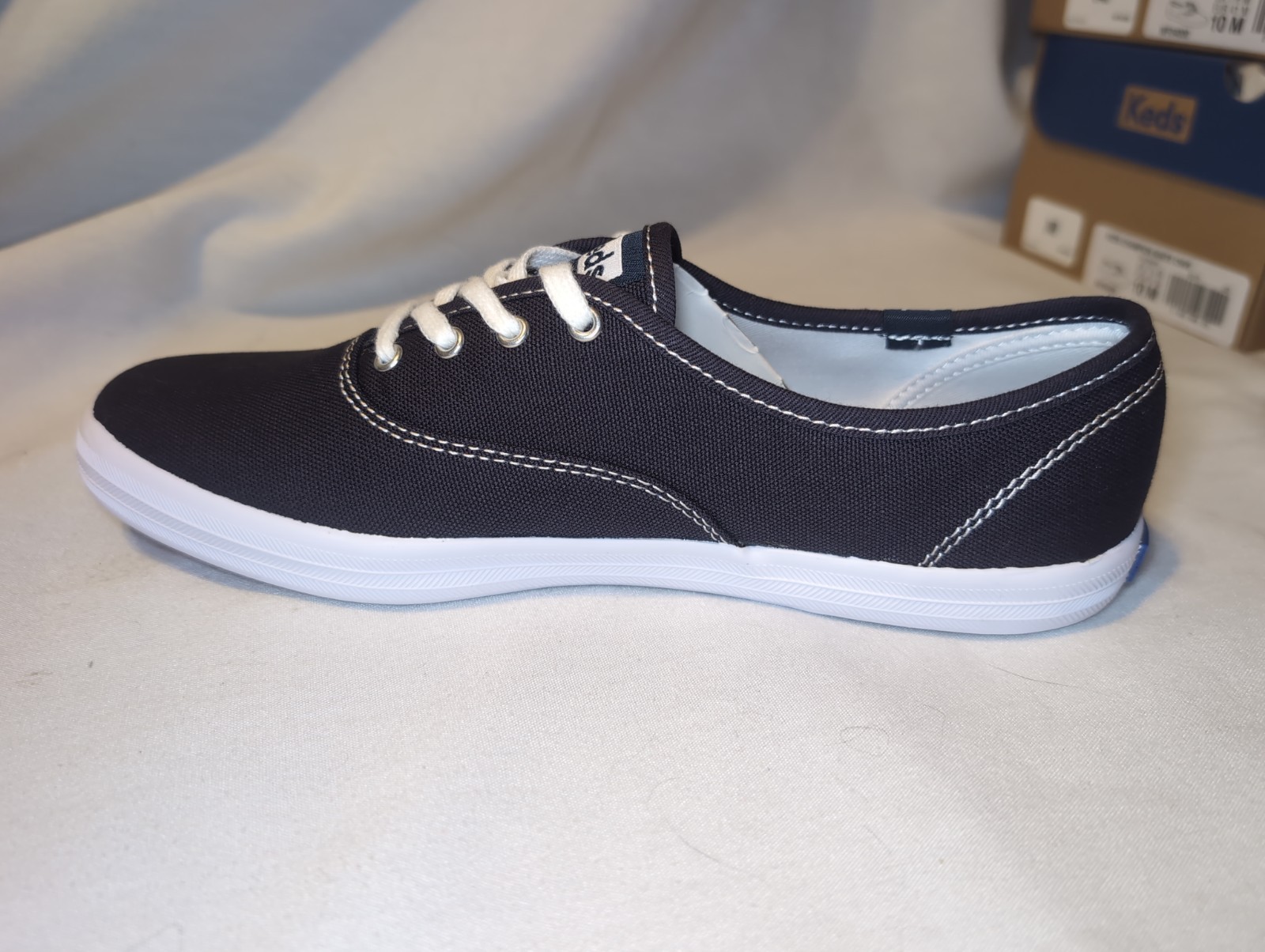 Women Keds Champion Navy Canvas Lace Up Sneaker Shoes Size 8