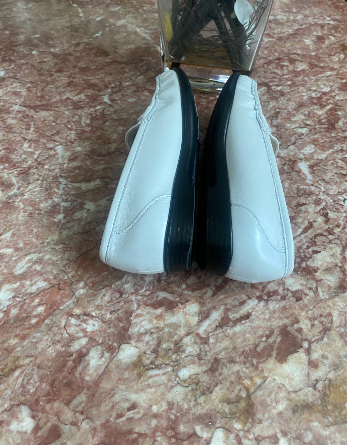 New SAS Tripad Women’s Metro Pearl White Leather Horse Bit Loafer Sz 8M, $194.95