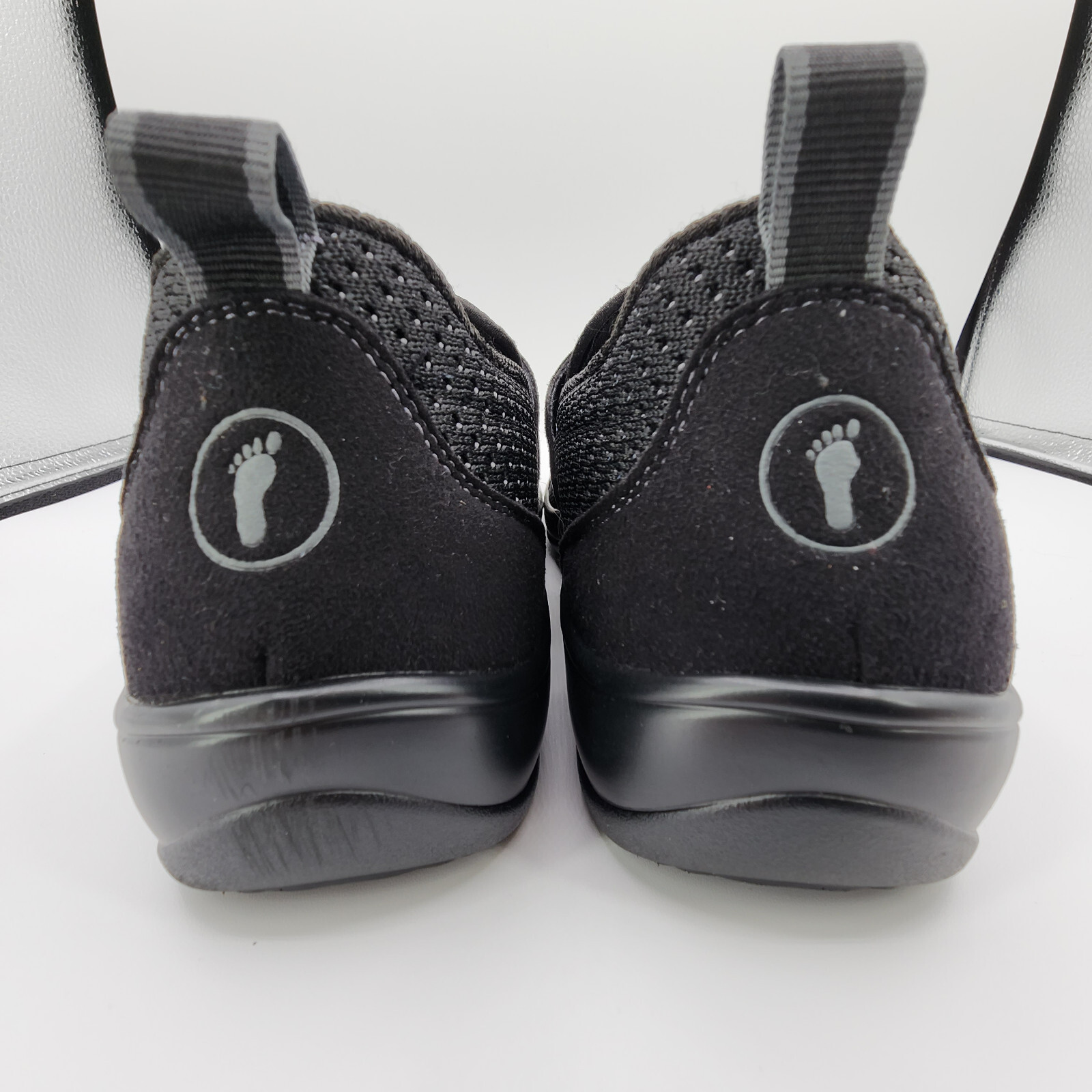 Orthofeet 823 Quincy Shoes Womens 10.5 B Medium Black Loafers NO INSOLES READ