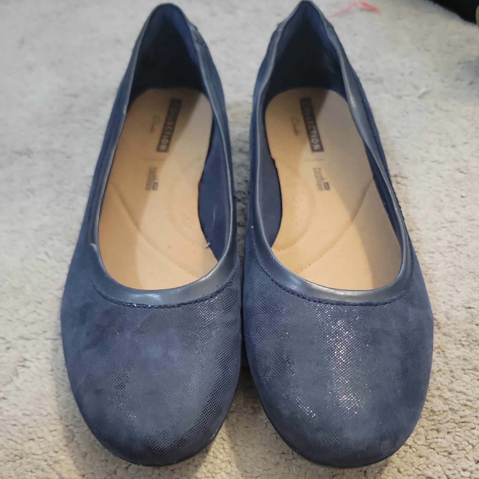 Clark’s Collection Gracelin Navy Soft Cushion Size 8