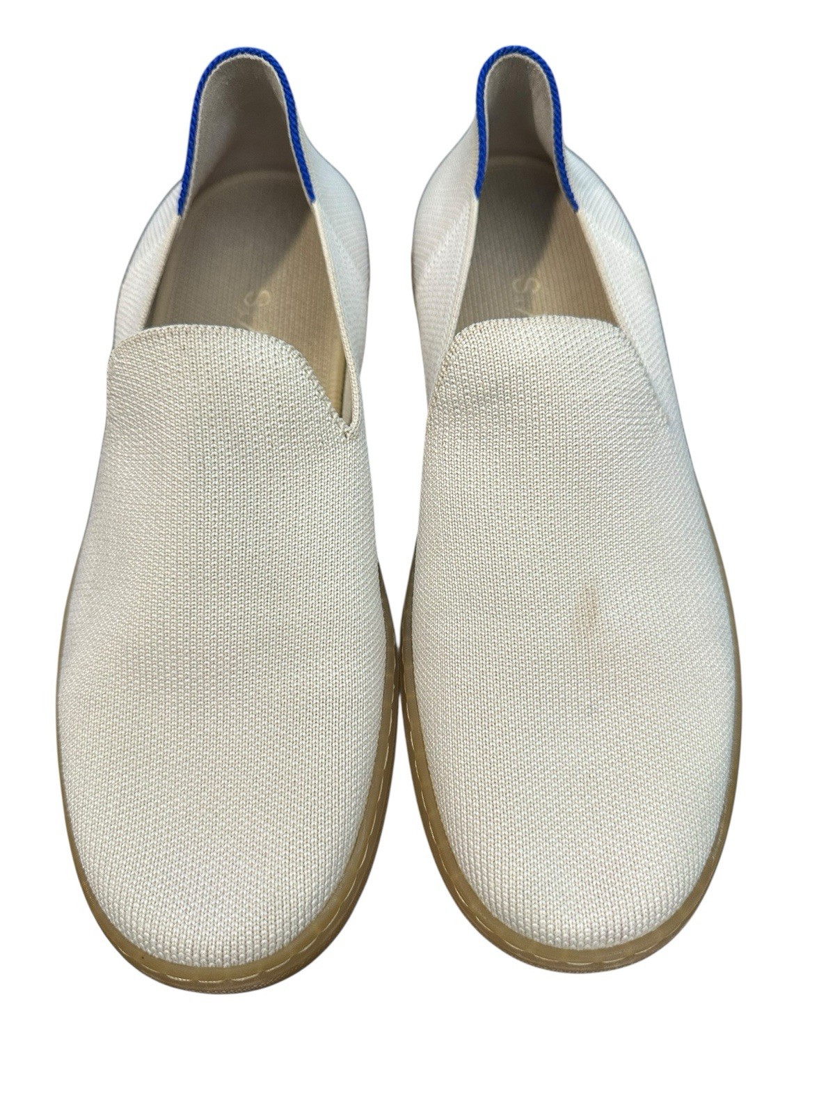 Rothy’s The City Slip On Sneakers Womens Size 7.5 Ivory Comfort Flat Gum #S65-1