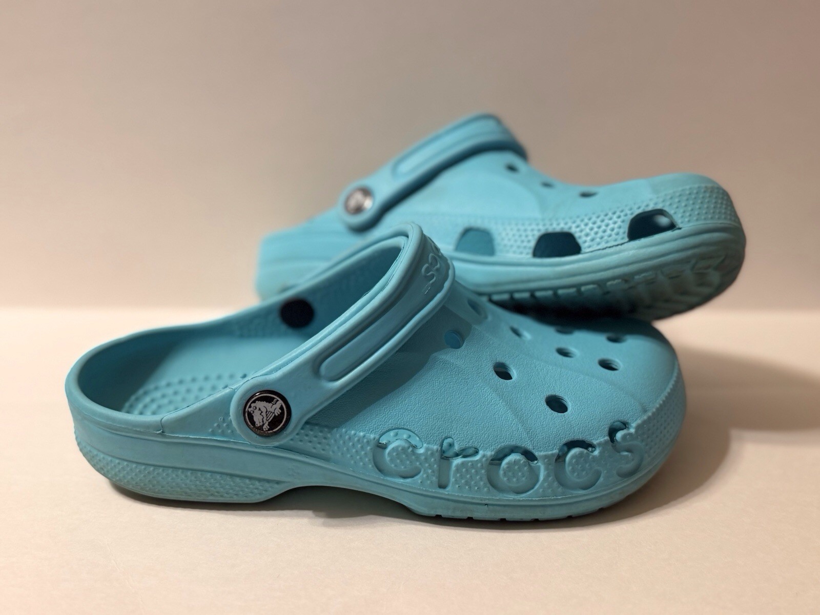 Crocs Adult Baya Clogs Slip On Shoes Light Turquoise Size W7/M5