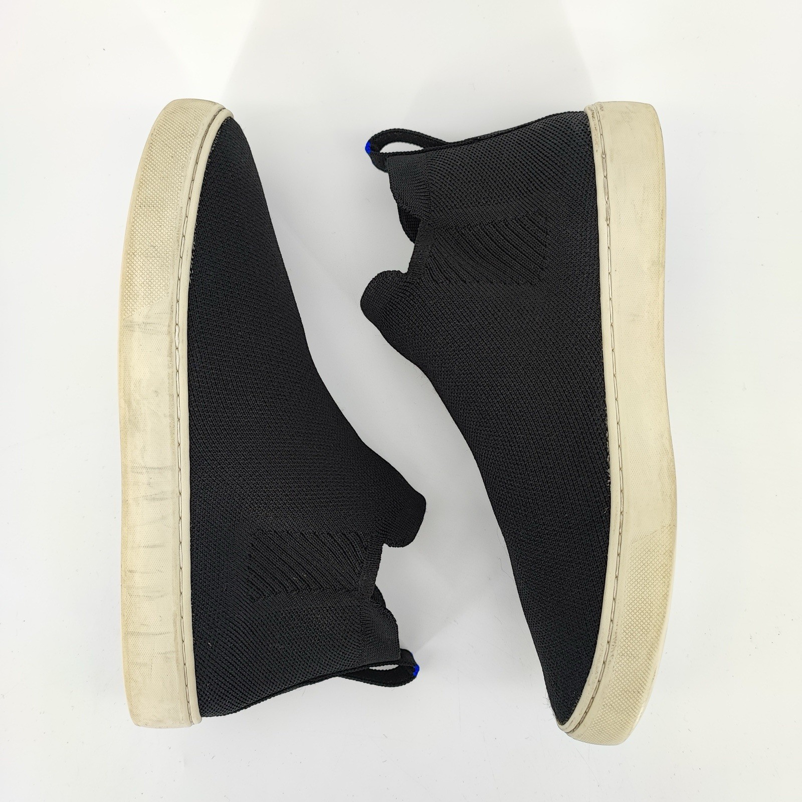 Rothy’s The Chelsea Sneaker Women’s 9 US Sneakers Fabric Black Sustainable Knit