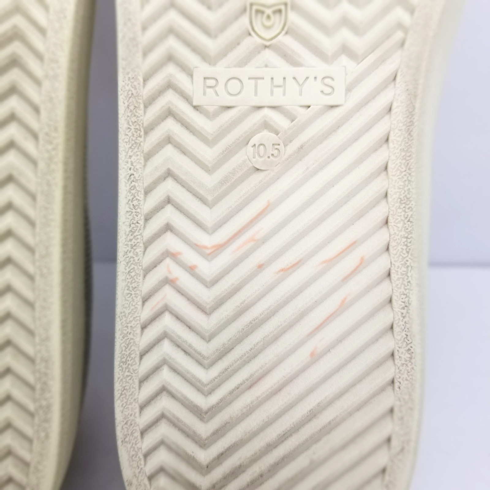 ROTHYS The Lace Up Sneaker Diamond Twill White Ivory Women’s Size 10.5 Shoes