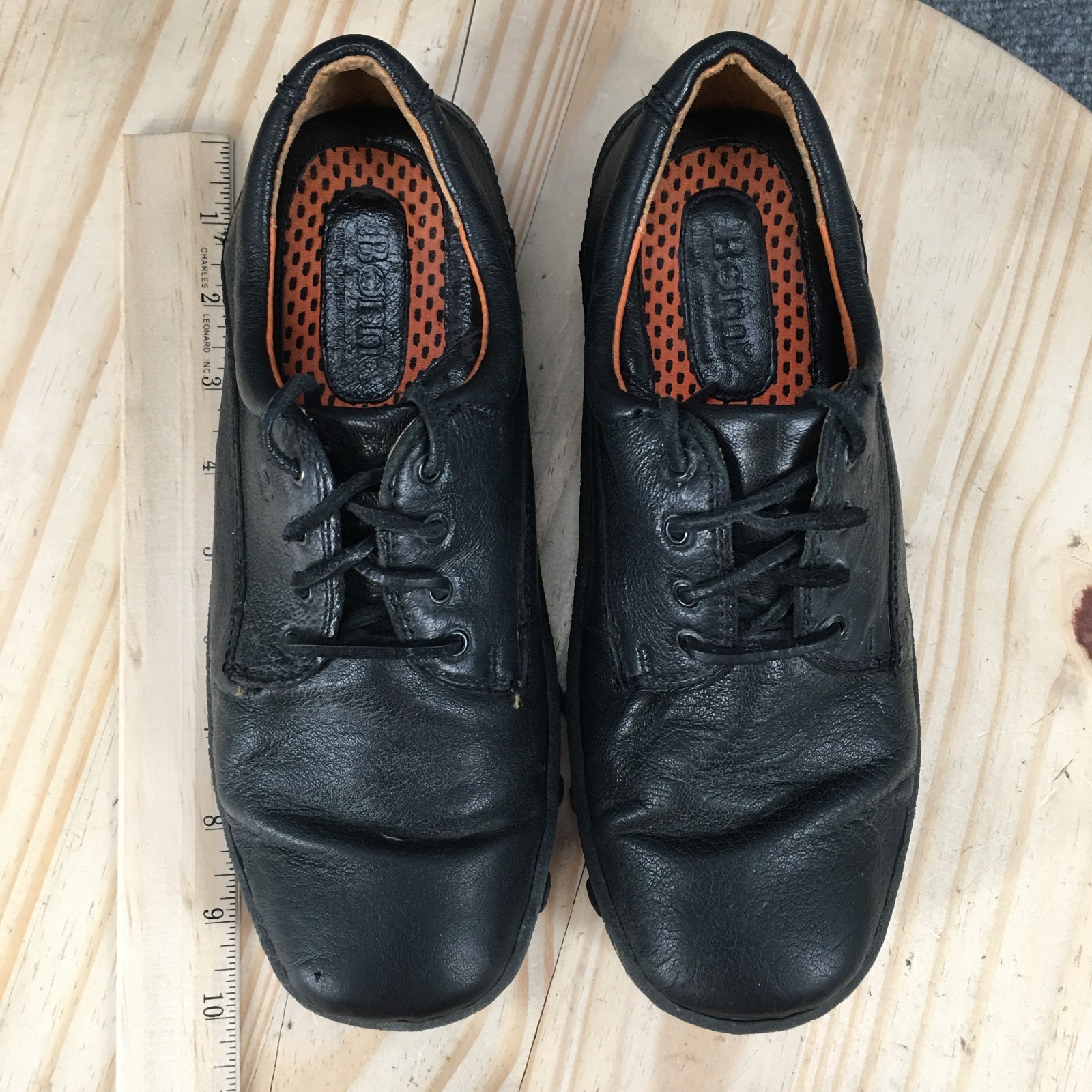 Born Shoes Womens 6.5 M Black Oxford Leather Comfort Casual W3209 Lace Up