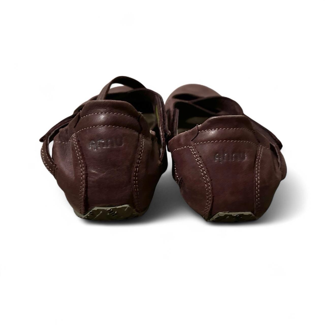 Ahnu Karma Latitude Leather Shoe Burgundy Women’s Size 6 Yoga Gorpcore Boho