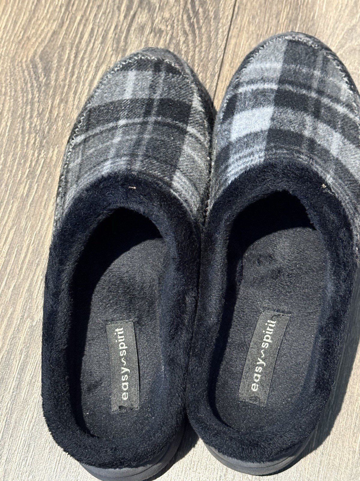 Easy Spirit Grey Black Slide Mule Size 11 W